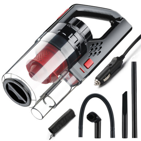 Aspirateur de voiture 150W 6000PA Wet/Dry Portable Handheld Vacuum Cleaner for Car Strong Power Suction Rouge