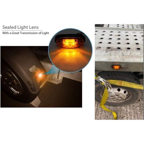 Nwpangu 2x Feux Gabarit Latérux Dégagement Feu Position 12v 24v