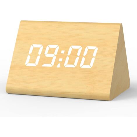 Digital Alarm Clock, LED Digital Clock with 3 Alarms, Weekend Mode Available, Adjustable Brightness and Volume, Powered Digital Clock (1/5)