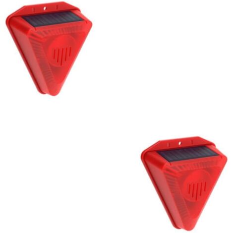 6LED Alarm Light Sensor Siren Dog Barking Home Security,2pcs