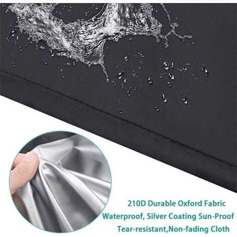 210D Waterproof Outdoor Deep Seat Garden Chair Cover Patio Chair Cover Anti-UV Windproof with Adjustable Rope,80x85x91cm