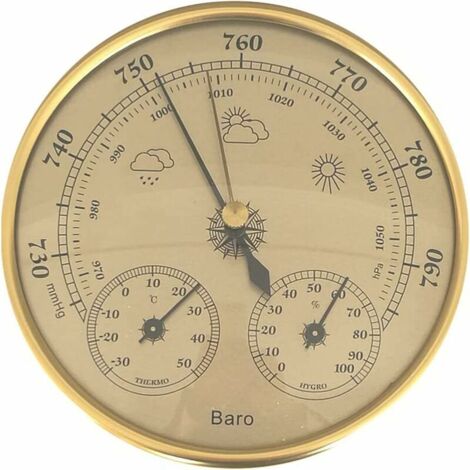 Barometer, Weather Station with Barometer and Thermometer Hygrometer, 3 ...