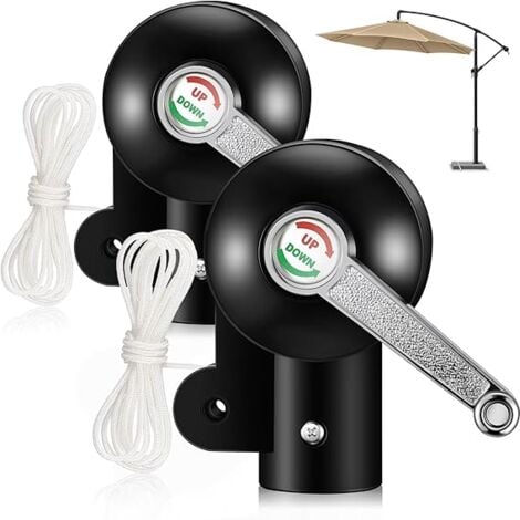 Patio Umbrella Accessories Parts Outdoor Umbrella Replacement Parts Heavy Duty Stand Umbrella Crank Replacement for Patio Picnic Umbrella Yard Balcony Crank Handle