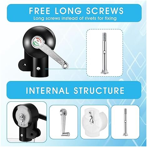Patio Umbrella Accessories Parts Outdoor Umbrella Replacement Parts Heavy Duty Stand Umbrella Crank Replacement for Patio Picnic Umbrella Yard Balcony Crank Handle