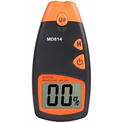 Digital Wood Moisture Meter Portable 2 Pin Wood Moisture Tester, HD Digital LCD Display with 2 Spare Pins and 9V Battery(Both Included)Range 5%-40%,Accuracy: +/- 1% (1/4)