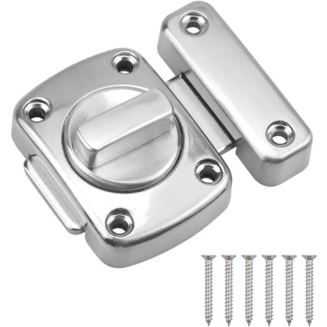Door Latch Zinc Alloy Door Latch Catch for Door Bath Bed Toilet with 6 Screws (1/5)