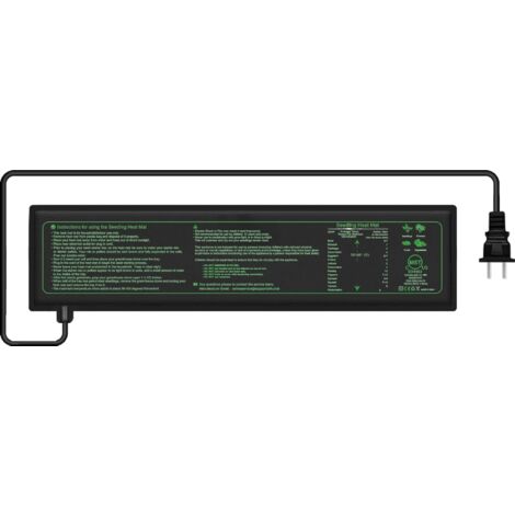 Waterproof Plant Heating Mat Greenhouse Germination Accelerates Seed Germination, Terrarium Heating Mat, 52.5 × 10 cm (1 Pcs-7W) (1/5)