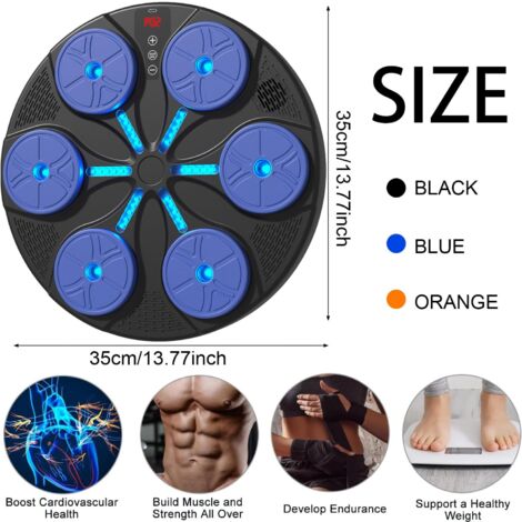 Musical Boxing Machine, Portable Wall-mounted Electronic Boxing Device, Boxing Machine, Home Musical Boxing Machine, Music Boxing Machine, LED Musical Boxing Machine