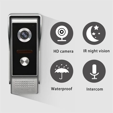 Visual Intercom Doorbell With Screen HD Video Wireless Smart Home Monitor Night Vision Two-Way Audio Security Doorbell Camera - 30 - View #5