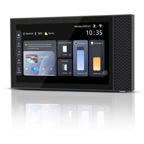 Smart Scene WiFi Smart Switch, Dimmer & Background Music Player, 6.8 inch Gateway Zigbee Switch Panel