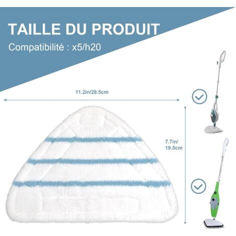 Pack of 3 Steam Mop Replacement Floor Cloths Compatible with Steam Cleaners Suitable for All Types of Flooring Microfiber Covers Steam Mop
