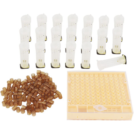 Queen Bee Rearing Box Plastic Cage Rearing Cell Cup Kit Beekeeping ...