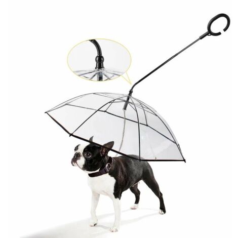 Dog Umbrella with Leash - For Outdoor Walking in Snow or Rain