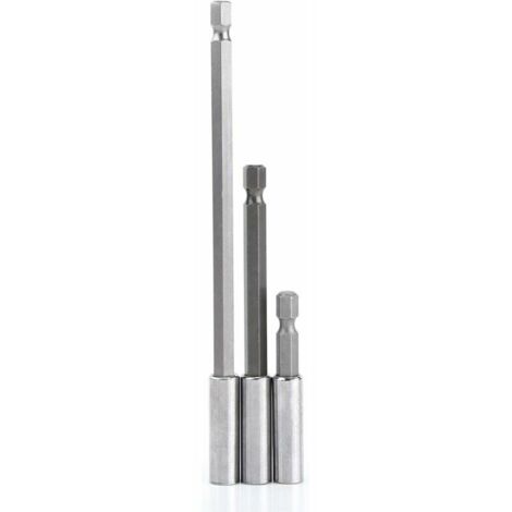 3pcs 1/4 Shank Magnetic Bit Holder Extension Electric Drill Screwdriver ...
