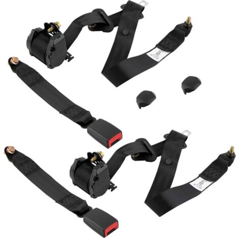 Set of 2 3-point retractable safety belts for trucks and buses (1/5)