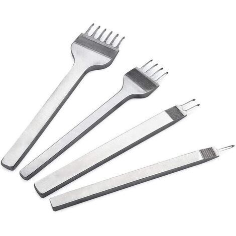 1/2/4/6 Prong Metal Punch Tool for Crafts Sewing (4mm) (1/5)