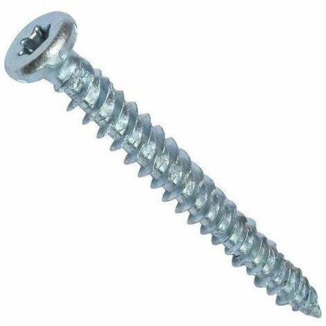 Pack of 100 Direct anchor screws for concrete Ø7.5x72mm conical countersunk head - with T30 star recess - direct fixing without dowel (1/4)