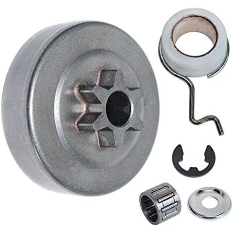 3/8" - 6T Sprocket Clutch Drum Kit for Stihl MS171 MS181 MS211 Chainsaw Replacement Parts with Needle Cage Bearing Clip Worm Gear (1/5)