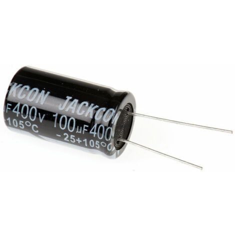 Lot of 10 Capacitor 100µF, 400V DC 18X25MM