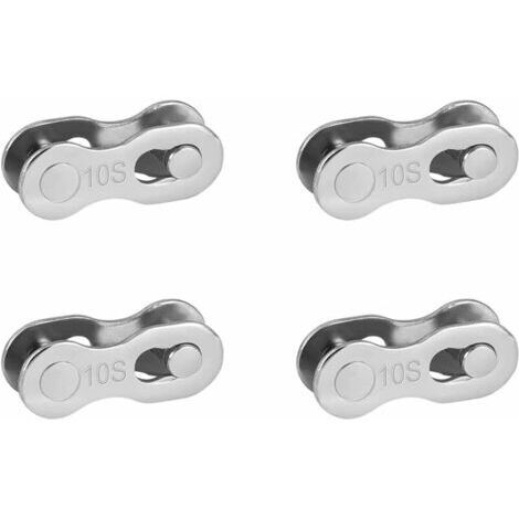 Bicycle Chain Links,4 Pairs of Bicycle Chain Link Quick Release Parts,Bicycle Chain Quick Release,10 Speed Quick Link Chain Bicycle Chain Quick Link (1/5)