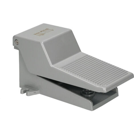 1/4 Pneumatic Foot Pedal Valve 5 Way 2 Position Pneumatic Air Flow Control Foot Pressure Valve Direct Drive Action Type (Grey, 5 Way 2 Position) (1/5)
