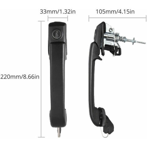 Locks locking system door handle tailgate lock for VW Golf 3 (1/5)