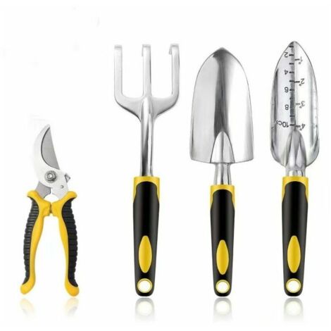 Garden Tools, Gardening Kit Gardening Tool Set for Pruning, Transplanting 4 Pieces (1/5)