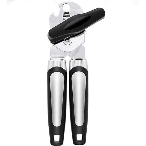 Can Opener, 3 in 1 Heavy Duty Manual Can Opener, Multi-Function Can Bottle Opener Smooth Edge with Stainless Steel Blade, Easy Turn Knob and Non-Slip Handle Kitchen Utensil (1/5)
