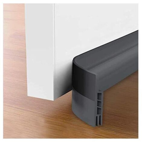 Draft Stopper & Door Seal - NEW Insulated Door Bottom (Quick to Install), Ideal for Insulating Against Cold, Noise & Moisture (2 x Grey) (1/5)