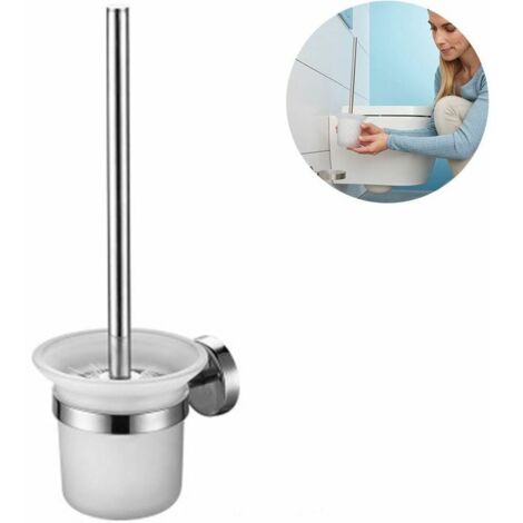 Toilet brush without drilling toilet brush holder wall mounted toilet set toilet brush toilet brush holder without drilling toilet brush with holder for wall mounting (1/5)