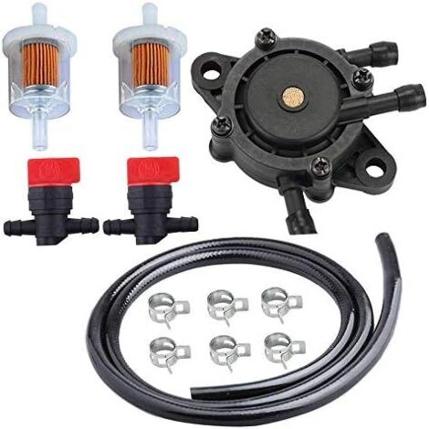 49019-7001 Fuel Filter 49040-7001 Fuel Pump Fuel Line Shut-Off Valve for Kawasaki Series 4-Stroke Engine Lawn Mower Parts FH381V FH430V FH451V FH500V FH531V FH541V FD731V FX730V FX751V (1/5)