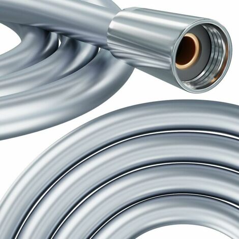 Shower hose 200cm MADE IN GERMANY with double anti-twist protection. Ultra flexible shower hose, anti-twist and safety with anti-kink protection G1/2 (1/5)