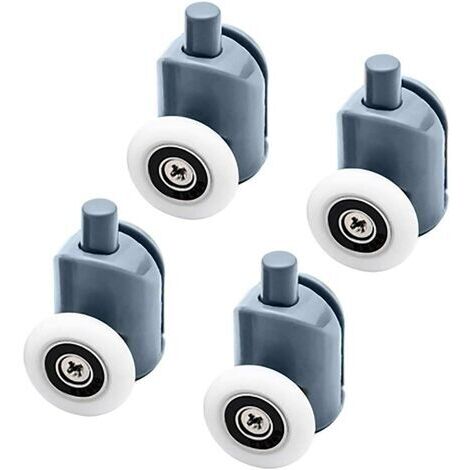 25mm Shower Door Pulley Pop-Up Pulley, Brass Alloy, Sliding Door Rollers (4 Bottom Rollers) (1/5)