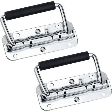 2PCS Stainless Steel Folding Cashier Handles 110 X 41mm, Silver (1/5)