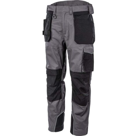 Pantalon de travail multi poches Albatros EXPERT 360° Noir / Gris 40. (1/5)
