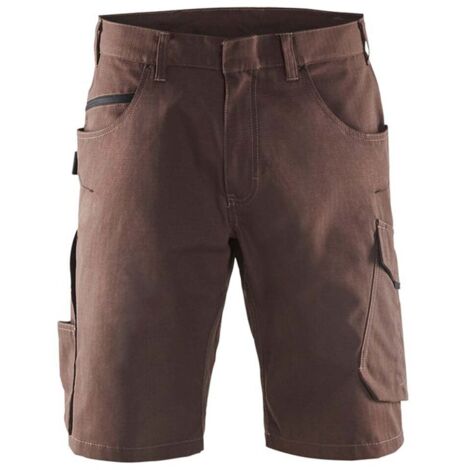 Short de travail Blaklader Ripstop Marron / Noir 42.