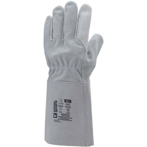 Gant de protection anti-chaleur cuir Coverguard EUROWELD 200 (lot de 10) Gris 8