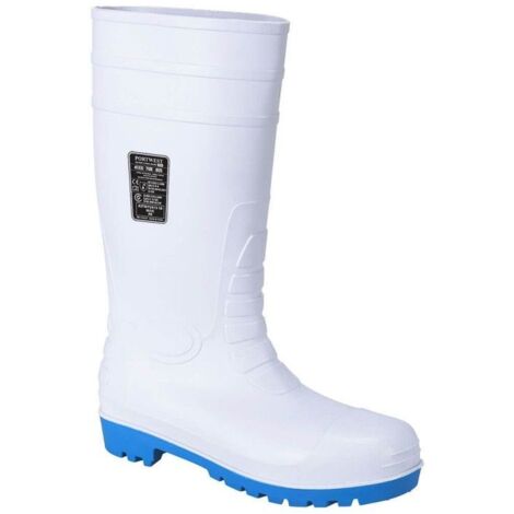 Bottes de sécurité Wellington S5 Portwest Blanc 43