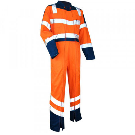 Combinaison bicolore double fermeture haute visibilité LMA Vigilance Jaune / Vert 4XL