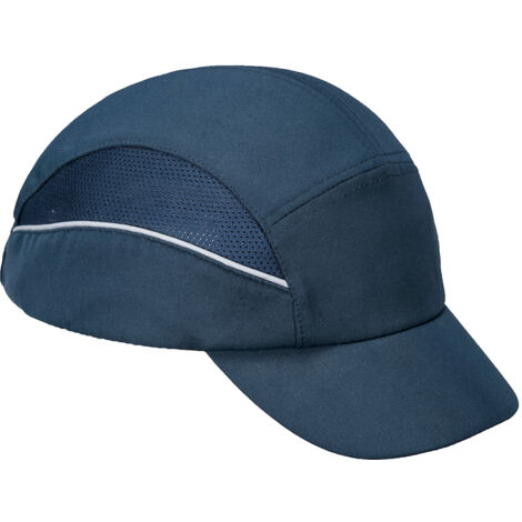 Portwest – Casquette anti-heurt aérée – Norme EN812 – Tissu en maille pour excellente respirabilité – Visière mi-longue réfléchissante