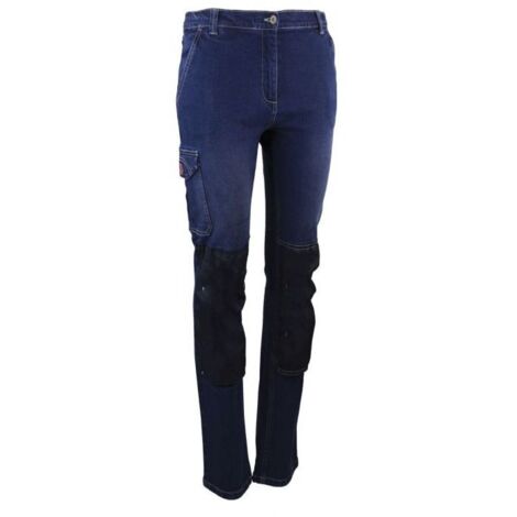 Pantalon de travail stretch femme LMA FLEXION Denim Denim 46. (1/2)