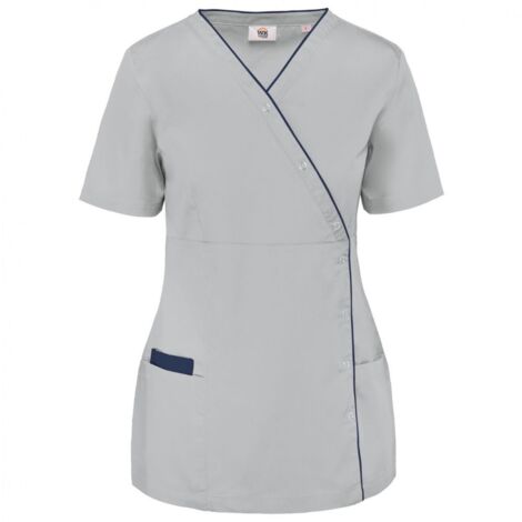 Blouse de service polycoton boutons pression FEMME WK. Designed To Work Gris XL