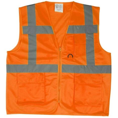 Gilet de sécurité multi-fonctions Coverguard Yard Zip central Orange XXL