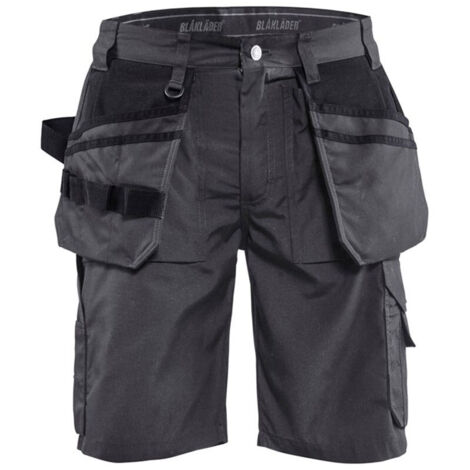 Short de travail Blaklader artisan été polycoton Gris Foncé / Noir 54