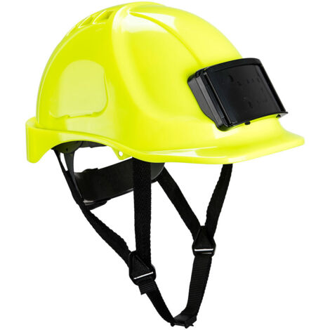 Casque de travail avec porte badge Portwest Endurance Jaune Unique