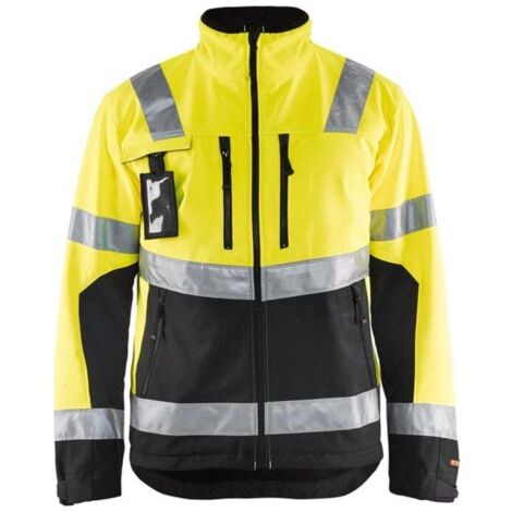 Veste softshell haute visibilité Blaklader bicolore Jaune / Noir XXL (1/4)