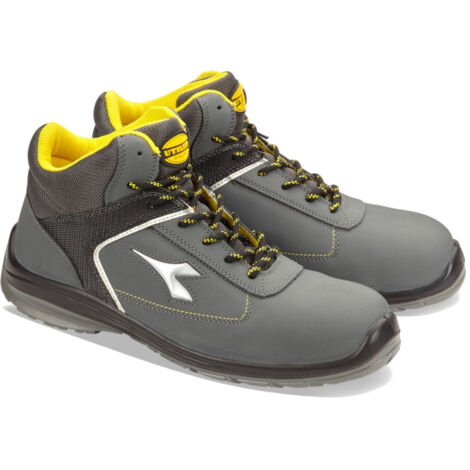 Diadora – Bottes de sécurité montantes S3 SRC – Cuir nubuck – Semelles anti-dérapantes – Coque en fibre de verre – Pointure 39 (1/5)