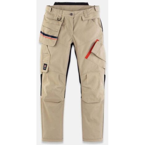 Pantalon de travail high-tech FEMME PARADE BOMBAY Sable 44 (1/3)