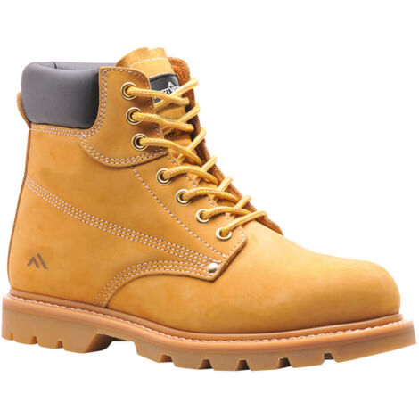Chaussures de sécurité montantes Brodequin Cousu Flexi-Welt SB HRO Miel 42