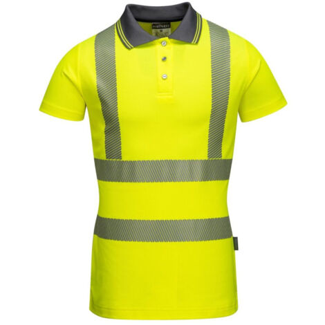 Polo haute visibilité femme Portwest Jaune M. (1/3)